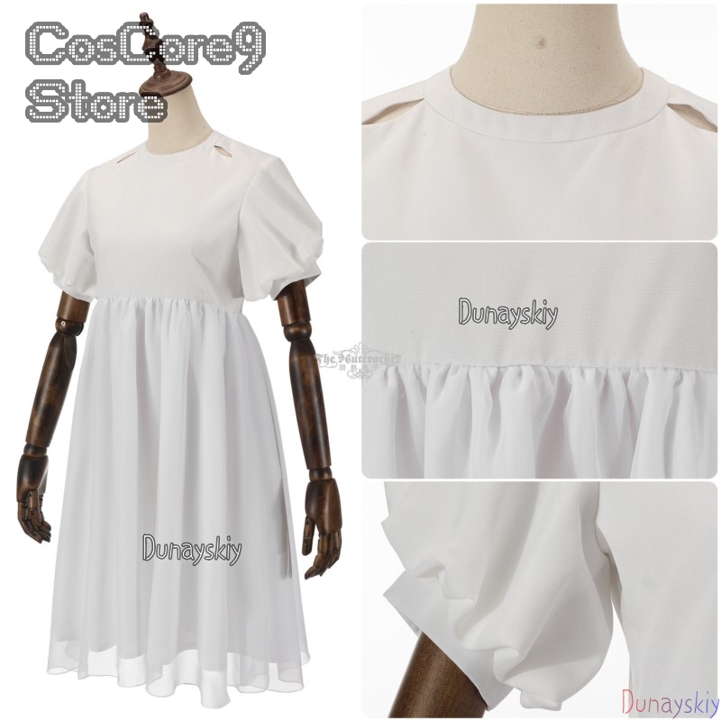 Anime Cosplay Kostüm - Fantasia de Cosplay Sua: Vestido Branco