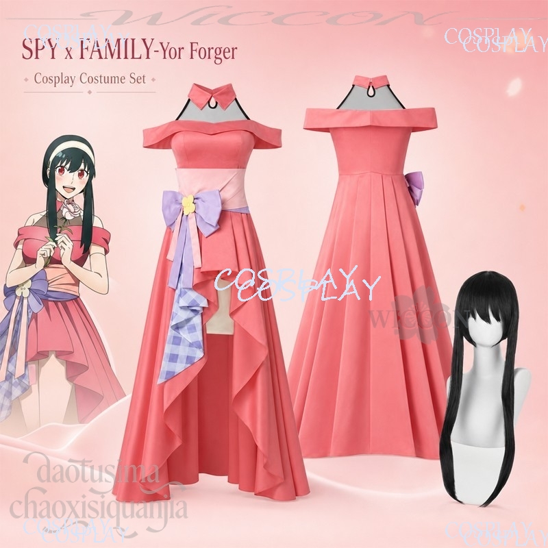 Anime Cosplay Yor Forger - Novo Traje de Cosplay Yor Forger