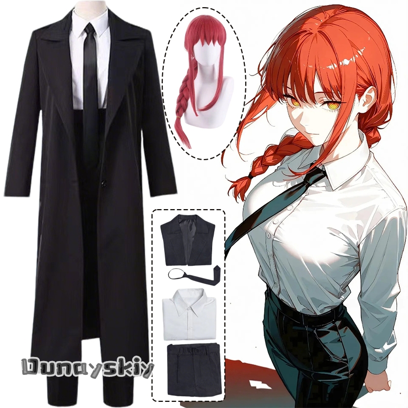 Chainsaw Man Cosplay - Anime homem makima cosplay traje {hemera}