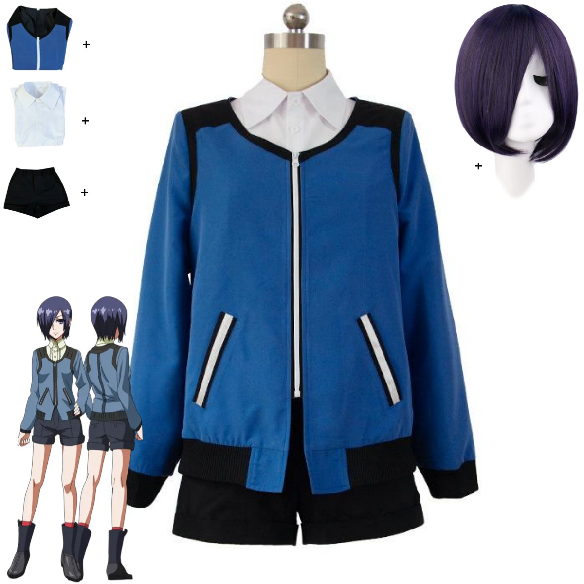 Anime tokyo ghoul touka kirish - Anime Cosplay Tokyo Ghoul avaliação e preço