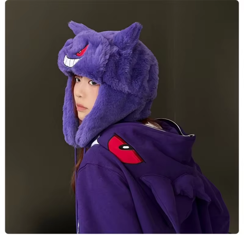 Boné de Inverno Pokémon Gengar - Anime Cosplay Pokemon avaliação e preço