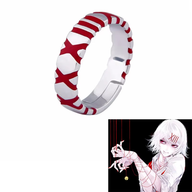 Anéis de Anime Tokyo Ghoul Juz - Anime Cosplay Tokyo Ghoul avaliação e preço