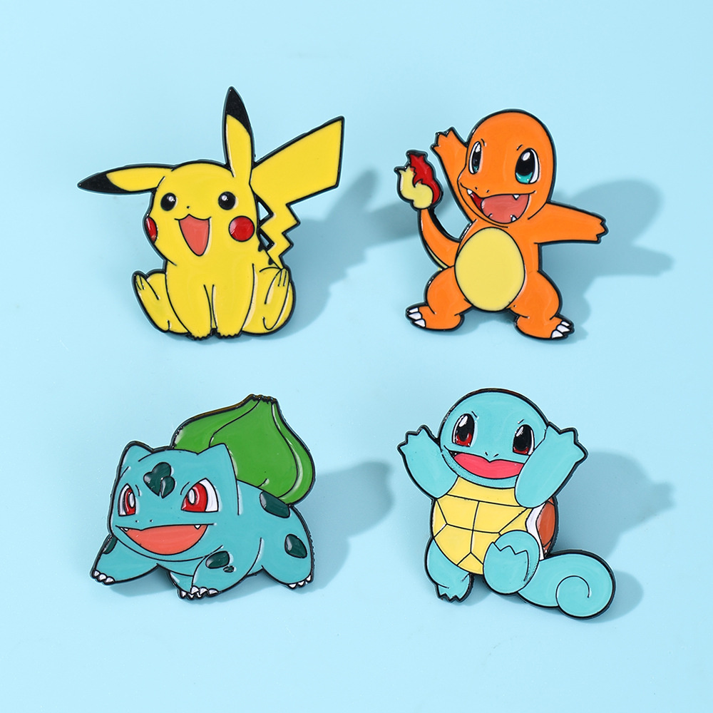 Conjunto de 4 Pins de Esmalte  - Anime Cosplay Pokemon avaliação e preço