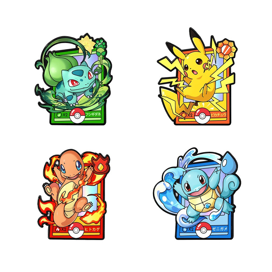 Conjunto de 4 Pins de Esmalte  - Anime Cosplay Pokemon avaliação e preço