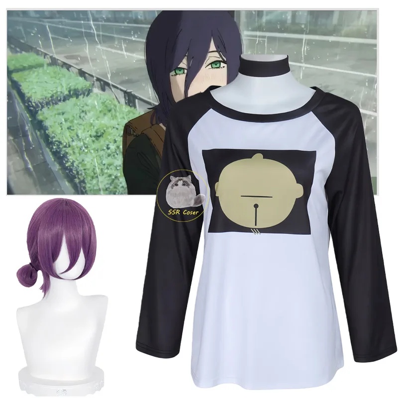 Camiseta e Peruca de Cosplay R - Chainsaw Man Cosplay avaliação e preço